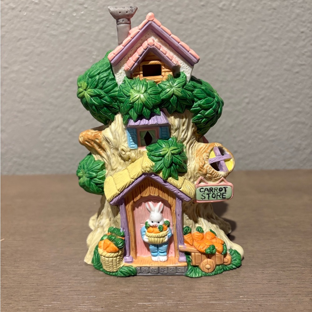Whimsical Carrot Store Figurine